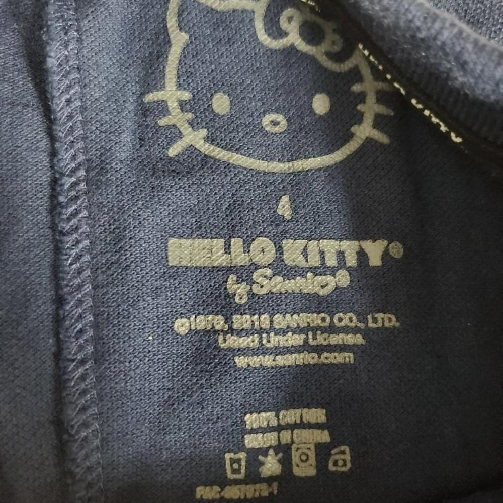 Hello Kitty Sanrio Dress Womens 4x Short Sleeve Polo Ribbed Knit Collar Pullover - Picture 6 of 6